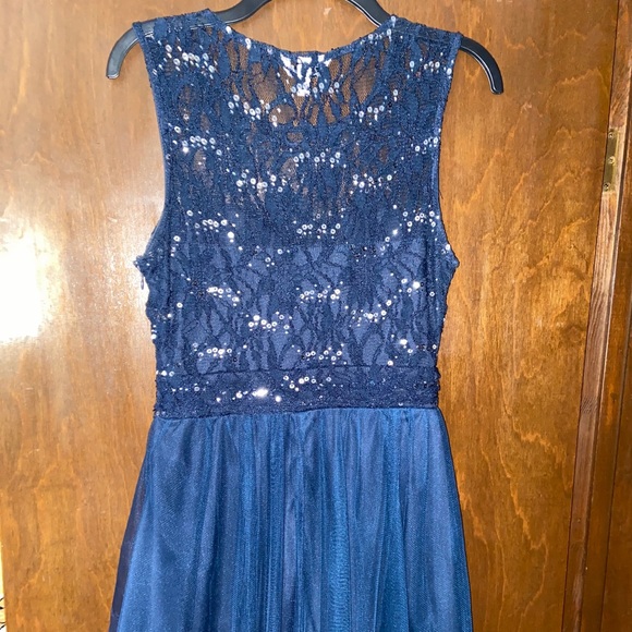 Blue Sequin Dress - Picture 7 of 8